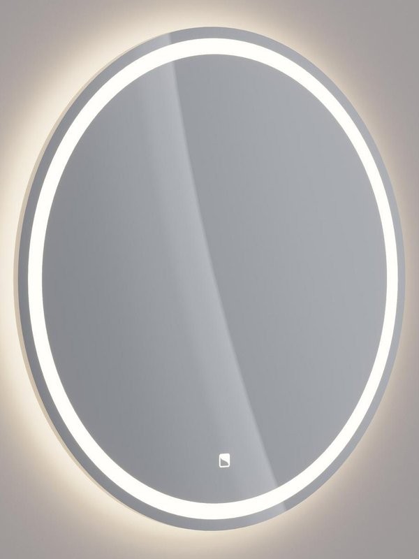 Зеркало круглое Dreja Luno 60x60 белое