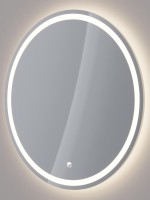 Зеркало круглое Dreja Luno 60x60 белое