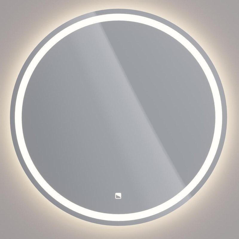 Зеркало круглое Dreja Luno 60x60 белое