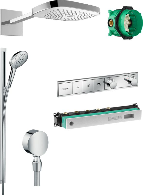 Душевой комплект Hansgrohe Raindance Select E 300 (3 jet) 26468000 + 26626000 + 27506000 + 15381000