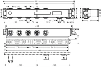 Душевой комплект Hansgrohe Raindance Select E 300 (3 jet) 26468000 + 26626000 + 27506000 + 15381000