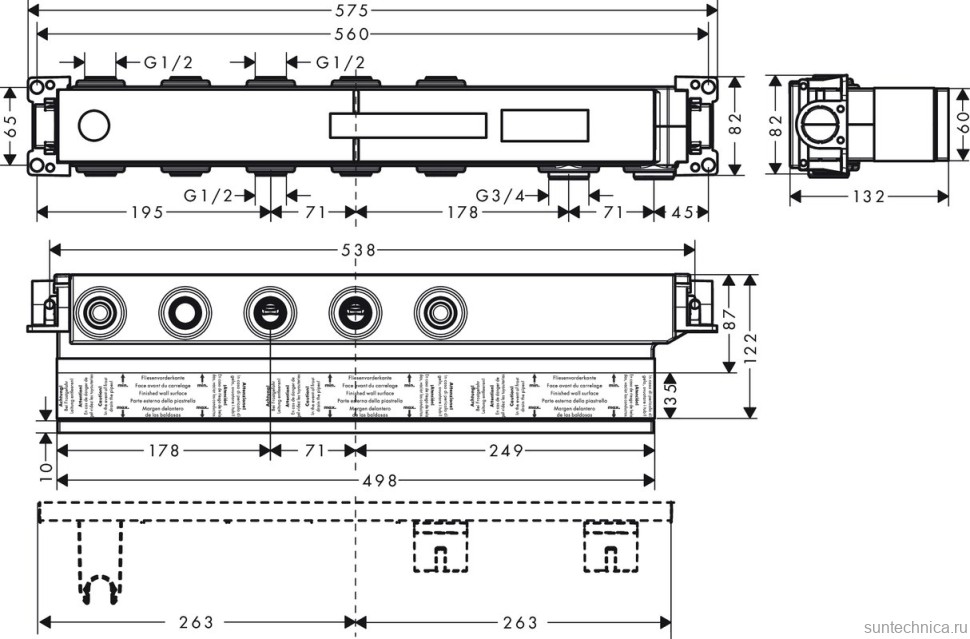 Душевой комплект Hansgrohe Raindance Select E 300 (3 jet) 26468000 + 26626000 + 27506000 + 15381000