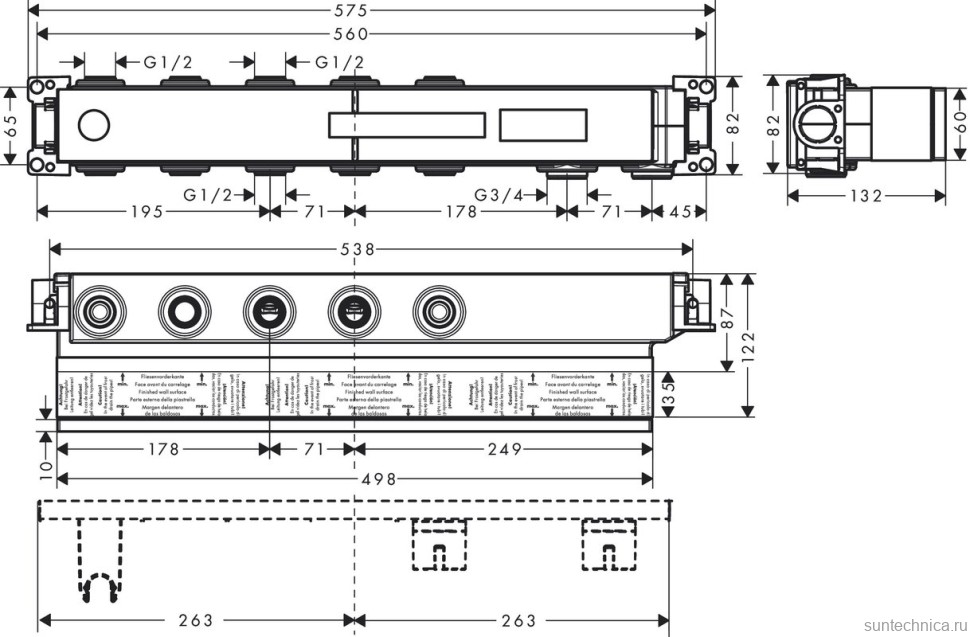 Душевой комплект Hansgrohe Raindance Select E 300 (3 jet) 26468000 + 26626000 + 27506000 + 15381000