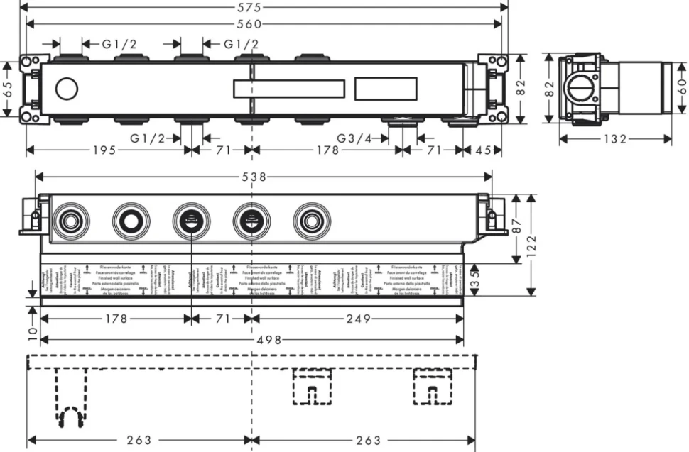 Душевой комплект Hansgrohe Raindance Select E 300 (3 jet) 26468000 + 26626000 + 27506000 + 15381000