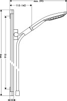 Душевой комплект Hansgrohe Raindance Select E 300 (3 jet) 26468000 + 26626000 + 27506000 + 15381000