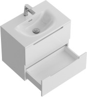 Тумба с раковиной BelBagno Etna 39 60 bianco lucido, раковина BB-8099-3-60