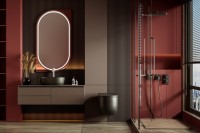 Унитаз подвесной Abber Bequem AC1104TMB безободковый, с микролифтом, матовый черный