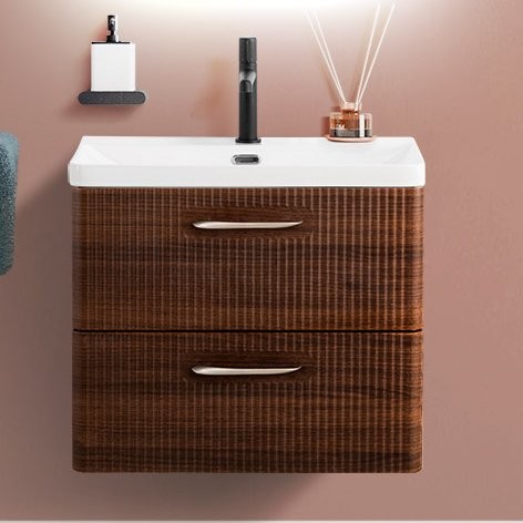 Тумба под раковину BelBagno Due 50 подвесная, noce