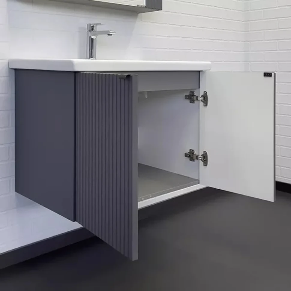 Мебель для ванной комнаты Comforty Лима 70П подвесная, антрацит