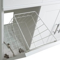 Тумба с раковиной Misty Купер 90 R с бельевой корзиной