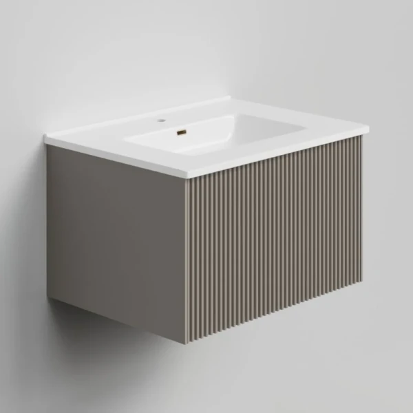 Тумба под раковину La Fenice TERRA Cappuccino бежевая матовая 60 см