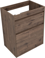 Тумба с раковиной Aquanet Токио 68 R напольная, дуб веллингтон, под стиральную машину