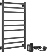 Полотенцесушитель электрический Secado Корато 3 , 105x55 см, подключение справа, матовый черный, лесенка