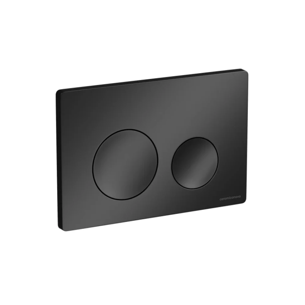 Комплект Ceramicanova Унитаз подвесной Play CN3001 безободковый, с микролифтом + Инсталляция Balance CN121001MB с кнопкой Circle матовой черной