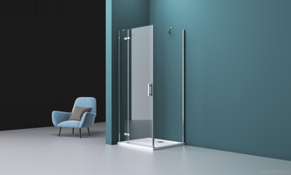Душевой уголок BelBagno Kraft AH-12-120/100-C-Cr L