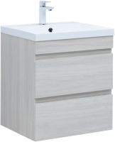 Тумба с раковиной Aquanet Нота new 60 подвесная, дуб холден