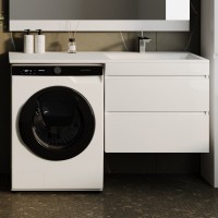 Мебель для ванной комнаты Style Line Даллас 130 R Люкс Plus подвесная, зеркало DIWO Элиста