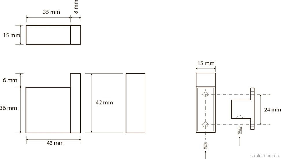 Крючок Bemeta Gamma 145804022