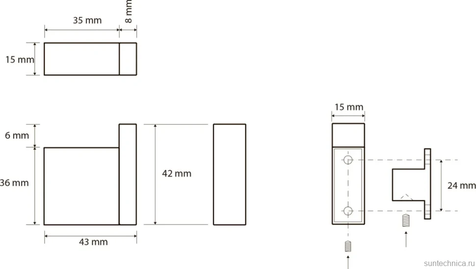 Крючок Bemeta Gamma 145804022