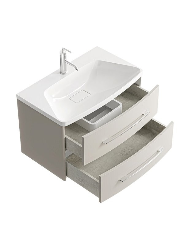 Тумба под раковину без столешницы Aqwella 5 stars Neringa 80 подвесная, морская дюна