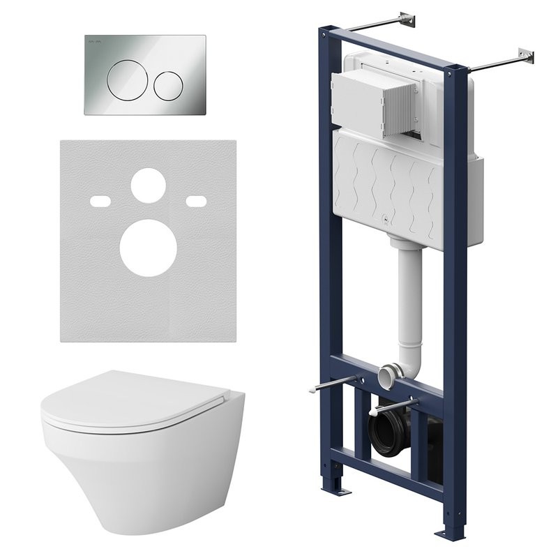 Комплект 5 в 1 AM.PM Inspire IS49051.501700 с сиденьем микролифт