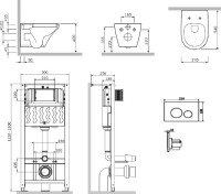 Комплект 5 в 1 AM.PM Inspire IS49051.501700 с сиденьем микролифт