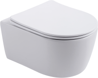 Унитаз подвесной Aquanet Smart 276395 безободковый, с микролифтом