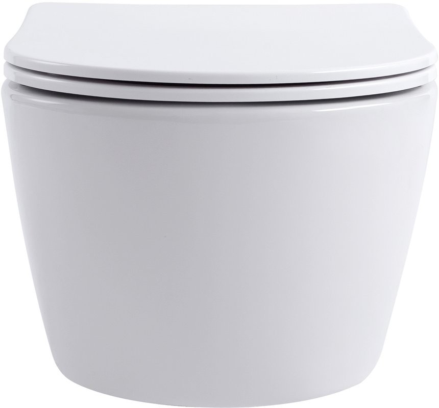 Унитаз подвесной Aquanet Smart 276395 безободковый, с микролифтом