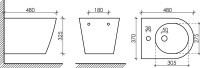 Биде подвесное Ceramicanova Forma CN3012