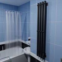 Полотенцесушитель электрический Altasan АргоПроф 120х21 черный муар