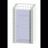 Душевая дверь в нишу Kubele DE020 DE020D601T-MAT-BLM- 55х200 55, профиль черный матовый, стекло матовое