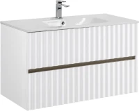 Тумба под раковину Art&Max Elegant 100 подвесная, белая глянцевая