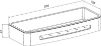 Полка IDDIS SHE10SBi44 черная