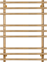 Полотенцесушитель электрический Secado Турин Плюс R 85x60 см, подключение справа, бронза, лесенка, латунь