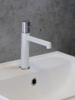 Смеситель для раковины AltroBagno Intento AltroBagnoIntento0132MW матовый белый