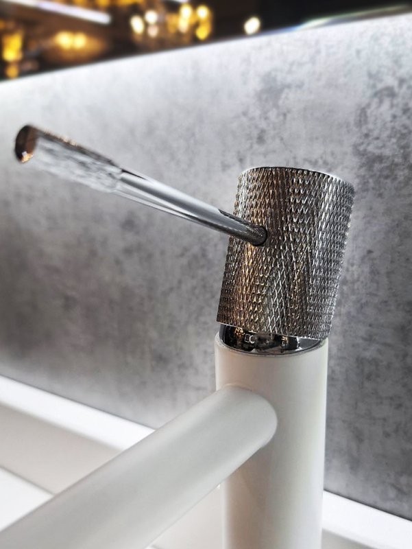 Смеситель для раковины AltroBagno Intento AltroBagnoIntento0132MW матовый белый