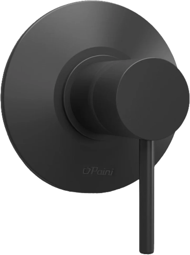Встраиваемый смеситель для душа и ванны Paini Cox 78PZ690 С ВНУТРЕННЕЙ ЧАСТЬЮ, черный матовый