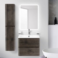 Мебель для ванной комнаты BelBagno Albano 60 подвесная, rovere nature grigio