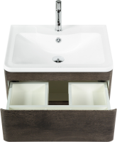Мебель для ванной комнаты BelBagno Albano 60 подвесная, rovere nature grigio