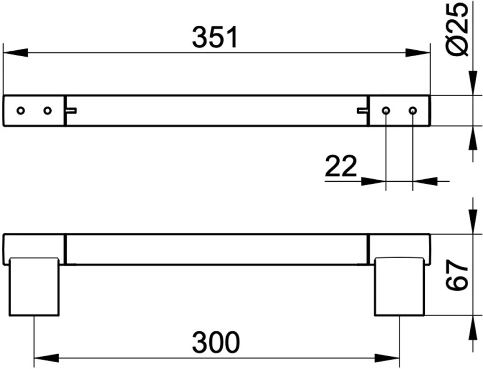 Поручень Keuco Plan 14907370000 черный