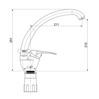 Смеситель для кухни Splenka S202.41.05, сатин