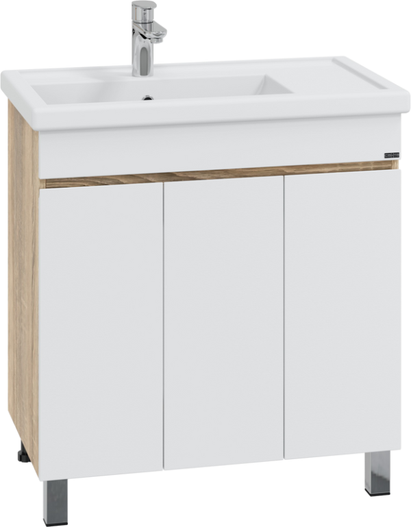 Тумба под раковину СаНта Марс 80 П напольная, янтарная