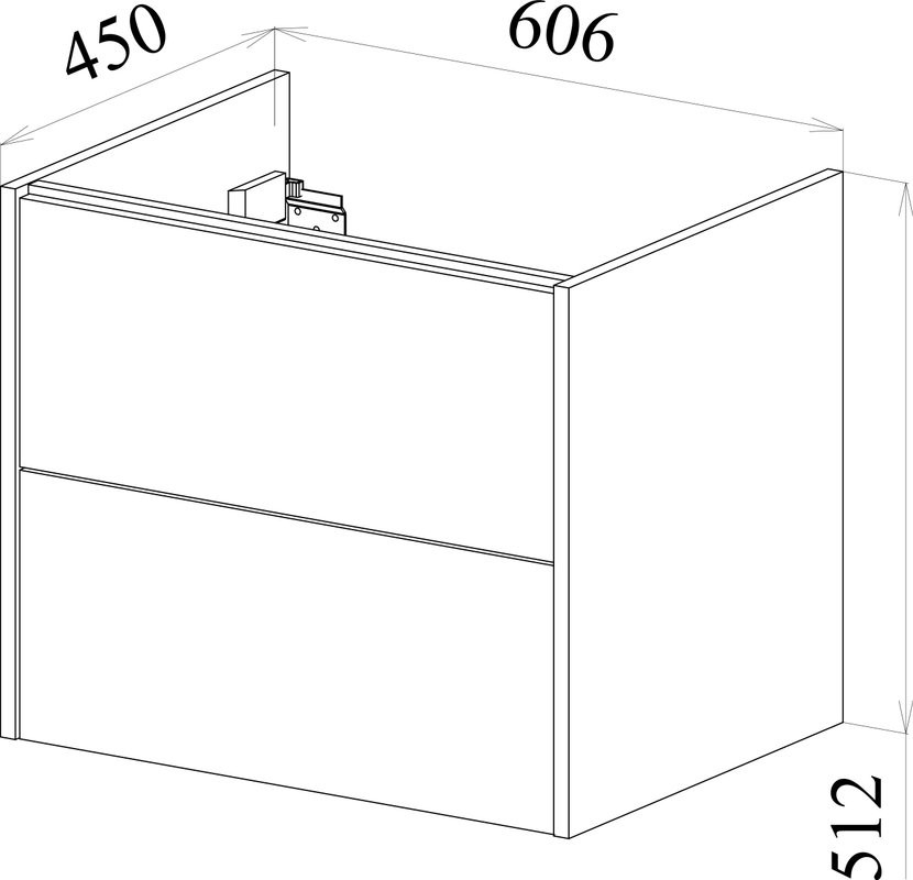 Тумба с раковиной Sanflor Диана 65 дуб шерман
