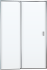 Душевая дверь в нишу Cezares Urban B 12 110 C Cr профиль хром, стекло прозрачное