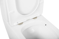 Унитаз-компакт напольный Cezares Stylus CZR-152-CPR безободковый, крышка CZR-2316-SC с микролифтом