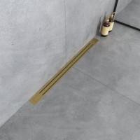 Душевой трап (лоток) Boheme Premium Trendy 80 см, матовое золото