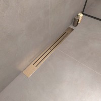 Душевой трап (лоток) Boheme Premium Trendy 80 см, матовое золото