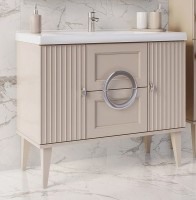 Тумба с раковиной ASB-Woodline Федерика 100 тирамису софт Тумба с раковиной ASB-Woodline Федерика 100 тирамису софт