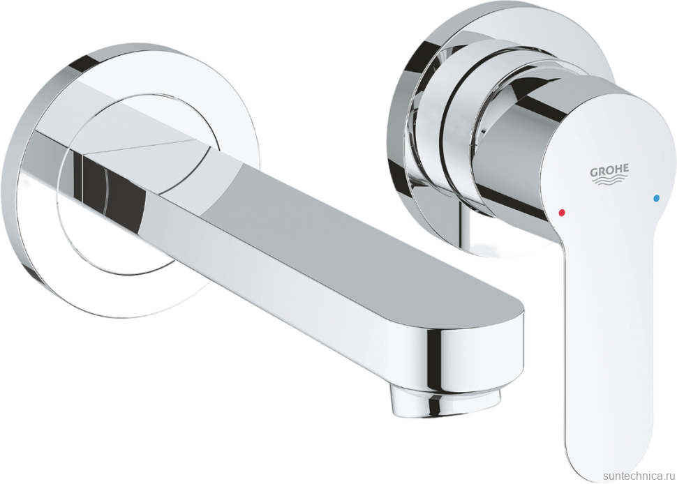 Смеситель для раковины Grohe BauEdge 20474000 С ВНУТРЕННЕЙ ЧАСТЬЮ  хром