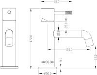 Смеситель для раковины Boheme Uno 461-MW белый
